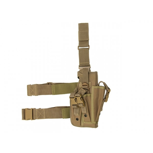 Universal drop leg large pistol holster - Coyote [8FIELDS]